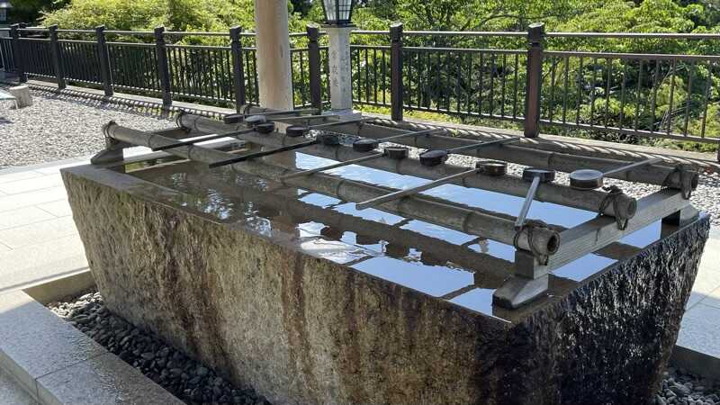 秋葉山本宮秋葉神社の上社の手水舎