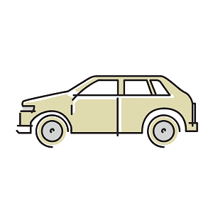 乗用車のイラスト