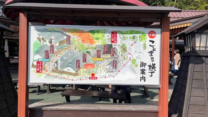 小國神社のことまち横丁の看板