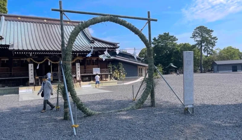焼津神社の茅の輪
