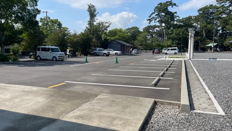 焼津神社の駐車場