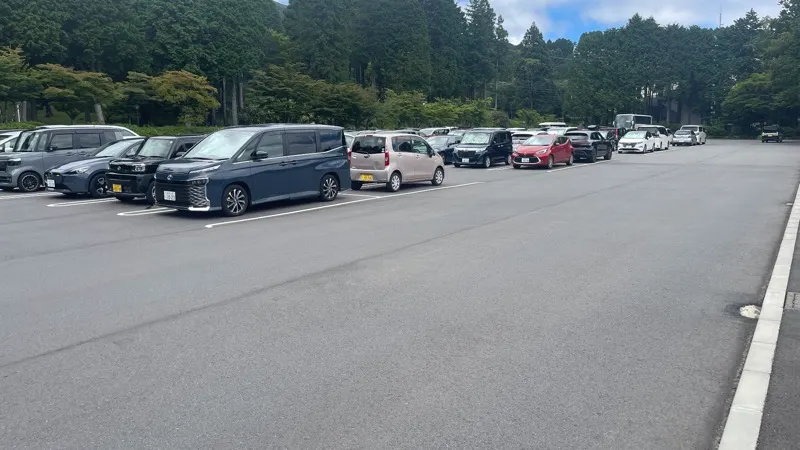 箱根園の駐車場